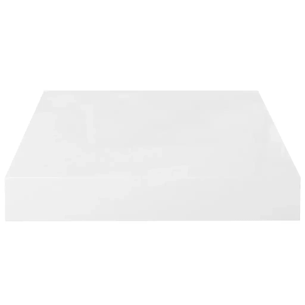 Scaffali a Parete 4 pz Bianco Lucido 23x23,5x3,8 cm in MDF cod mxl 42197