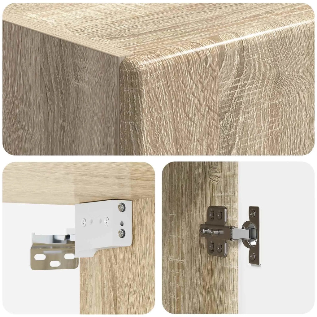 Mobiletto a muro Rovere Sonoma 33 x 34,5 x 90 cm 899097