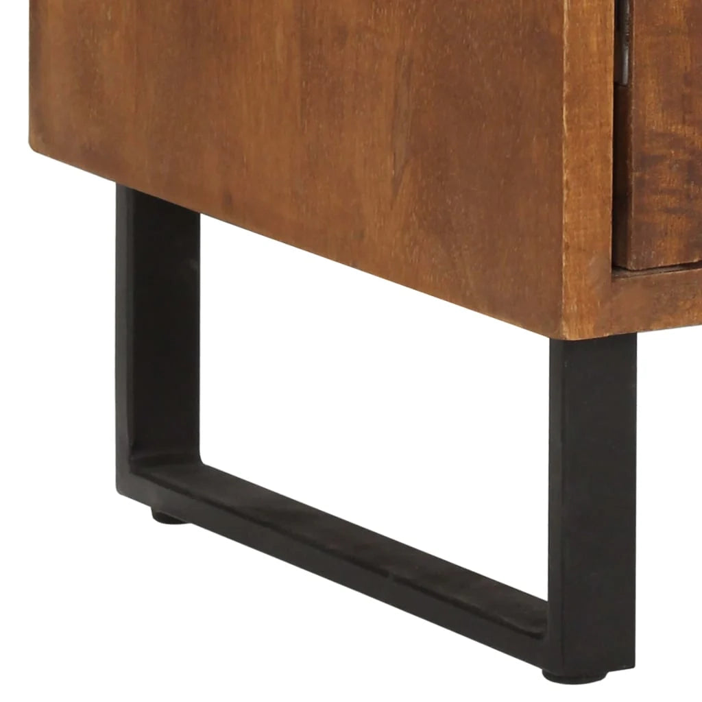 Comodino cassettiera mobile da camera da letto 40x30x50 cm legno massello di mango 1402120