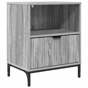 Comodino | Armadio da Notte | Mobiletto da notte con cassetto Grigio sonoma 49 x 36 x 61 cm