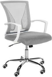 Poltrona da ufficio Tracy cromo,grigio chiaro