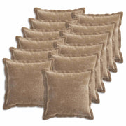 Federa 12 pcs HOUTEN Marrone 50 x 50 cm Tessuto Chenille 919158