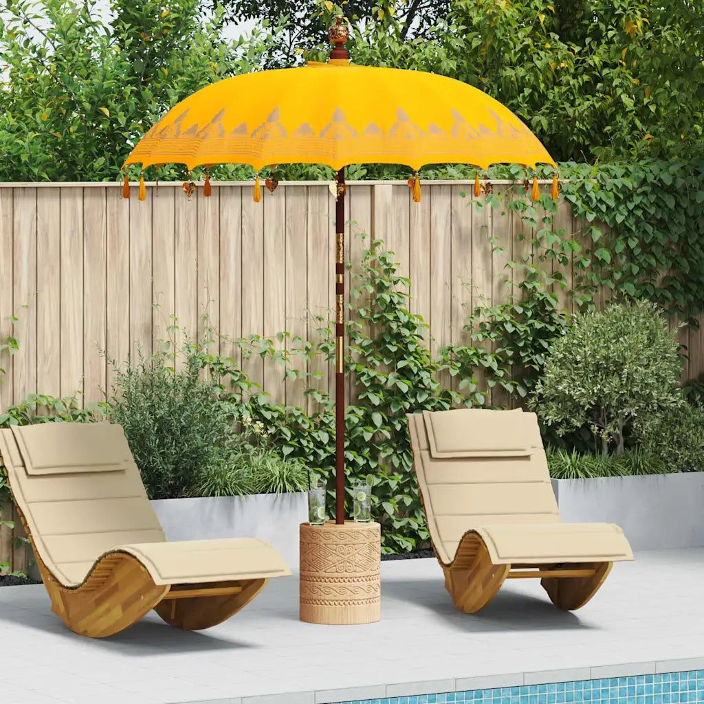 Parasol Balinese 260 Giallo 180-190 cm Cotone e legno massello 3356900