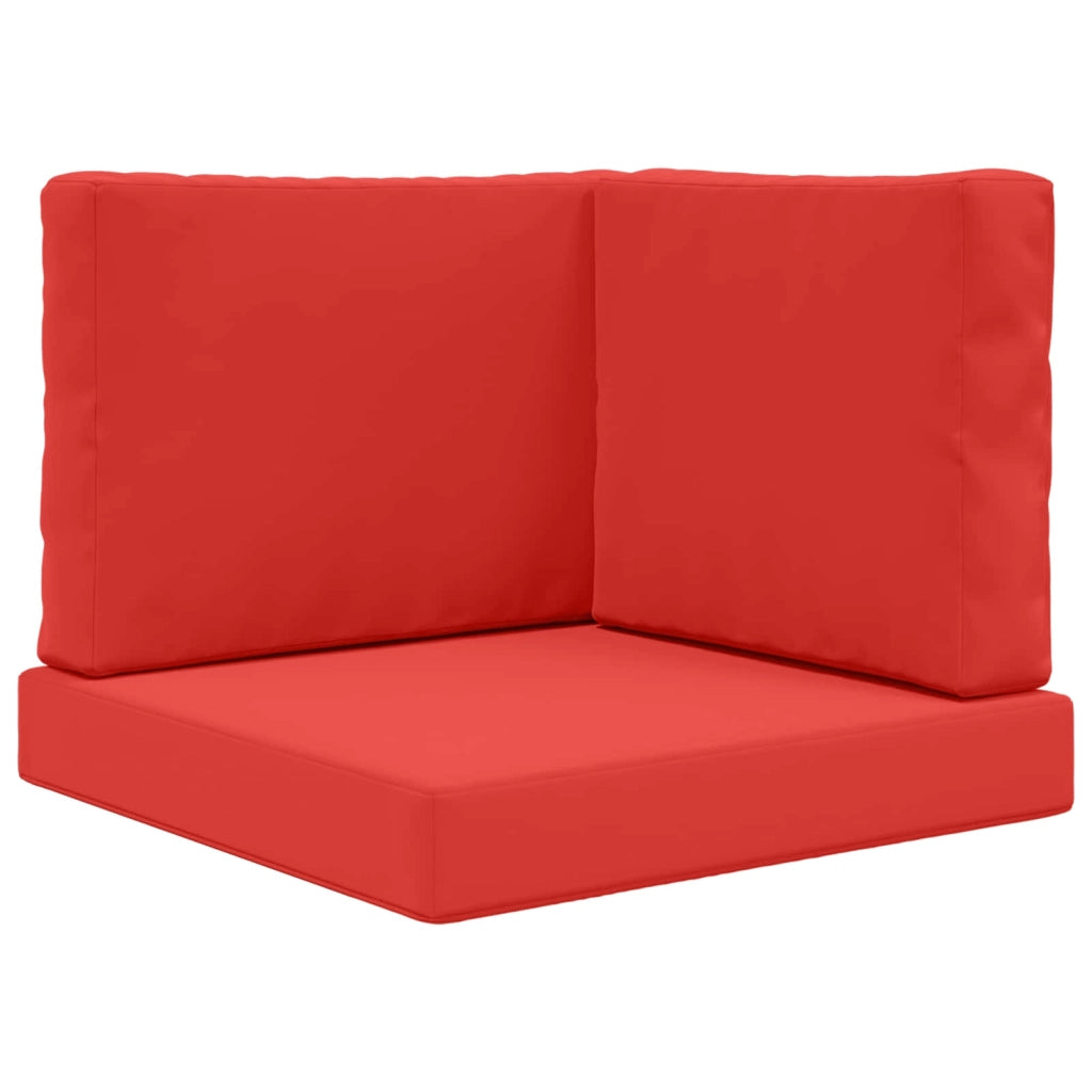 Cuscino per divano da esterno 3 pcs Rosso Poliestere
