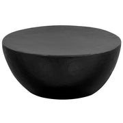 Tavolino da CaffÃ¨ in Alluminio Martellato 70x30 cm Nero cod mxl 21227