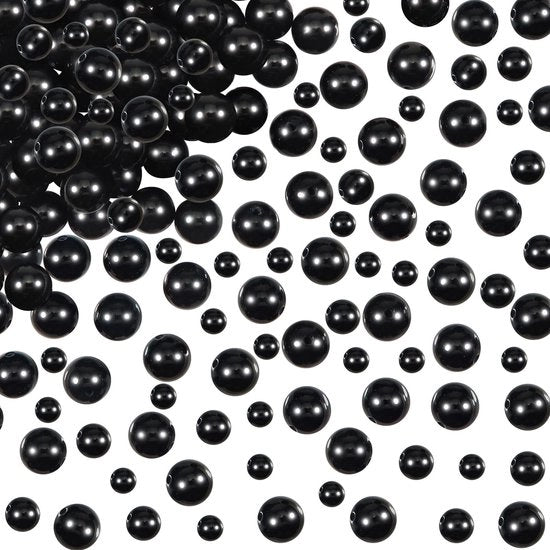 Kralen in Edelstenen 100 Stuks - Ronde Kralen 4/6/8 mm - Kralen in Nero - Materiali per Gioielli - Accessori per Collane/Bracciali - Kralen per Gioielli
