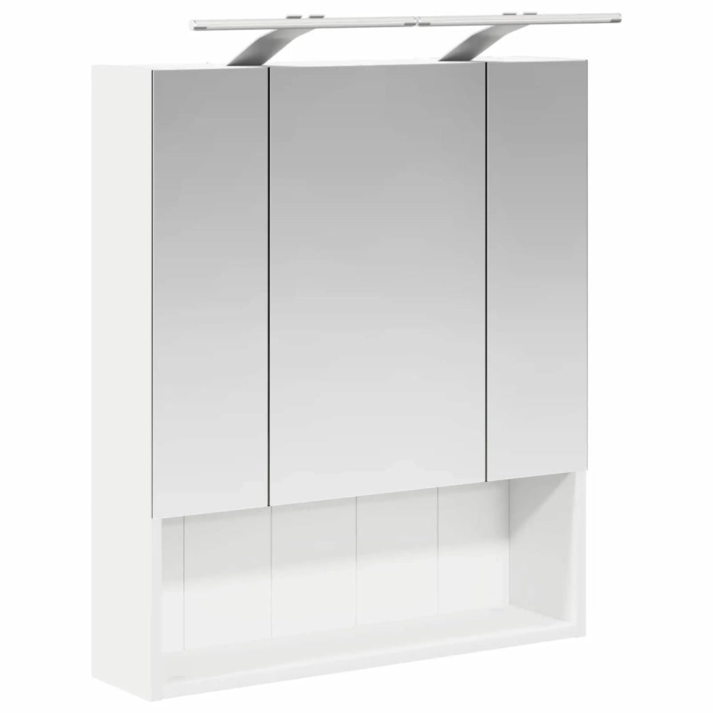 Mobiletto per specchio da bagno Bianco 60 x 14.5 x 70 cm 889191