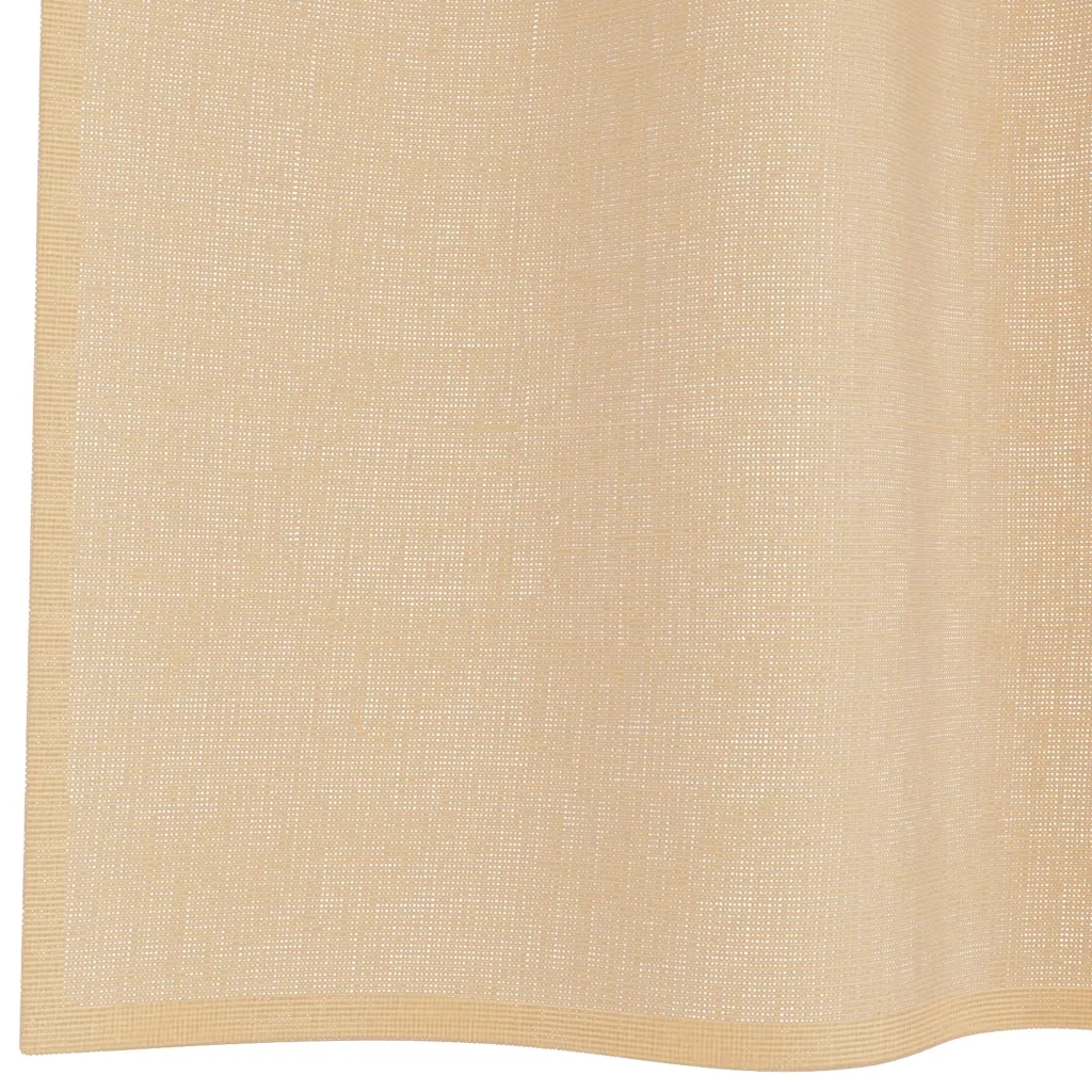 vidaXL Tende in Voile con Tasche per Aste 2 pz Sabbia