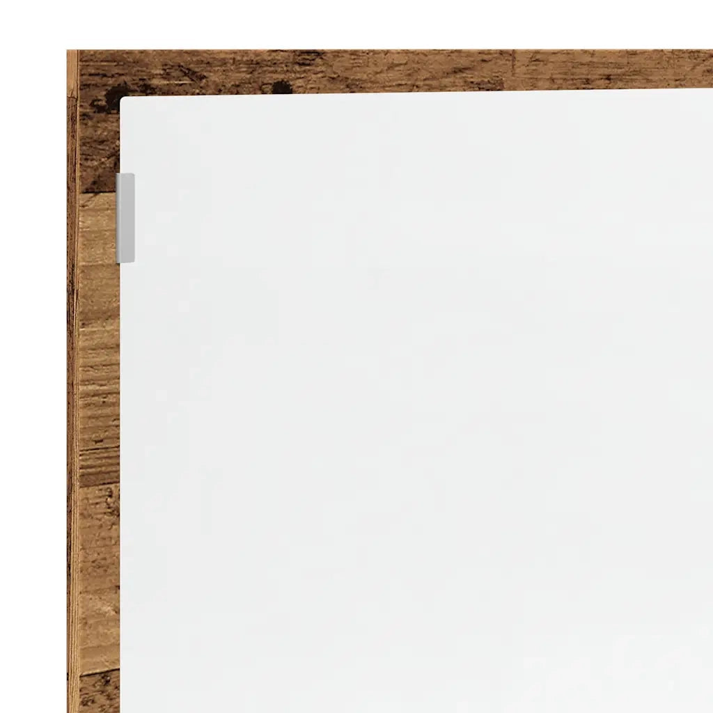 Specchio Bagno LED-Specchio Decorativo Legno Antico 100x8,5x37 cm Legno Multistrato