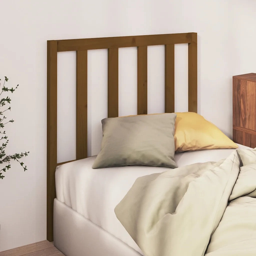 Testiera | Testata per Letto ambra 106x4x100 cm in Legno Massello di Pino