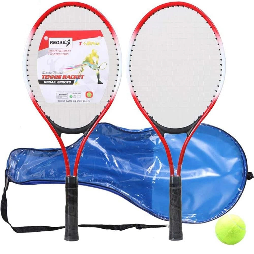 Trade Shop - Racchette Da Tennis Per Bambini Ferrolega Forte Stabilità Con Borsa Palla Tennis -