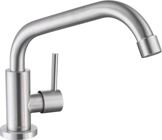 Cranio a acqua fredda con maniglia singola anti-impronta a mano laccata, maniglia rotativa 360°, rubinetto in acciaio inossidabile per acqua fredda con aspiratore rimovibile