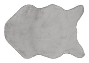 Tappeto Peloso In Pelliccia Ecologica Sagomato Modello Orsetto Varie Forme - 130x150cm - Perla