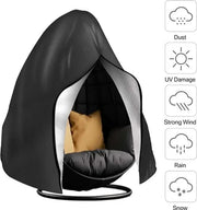 Cuscini per sedie esterne - Cuscini per sedie da giardino - Impermeabili - Inclusi cuscini da trasporto gratuiti - 115x190cm - Nero