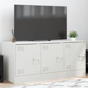 Mobile Porta TV-Mobile per TV-Credenza TV Bianco 99x39x44 cm in Acciaio 888539