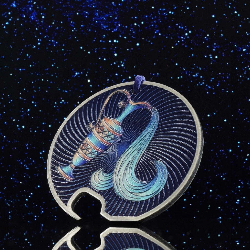 Apribottiglie KADAX in metallo, ideale come regalo per chi porta il segno zodiacale dell'Acquario, resistente e durevole.