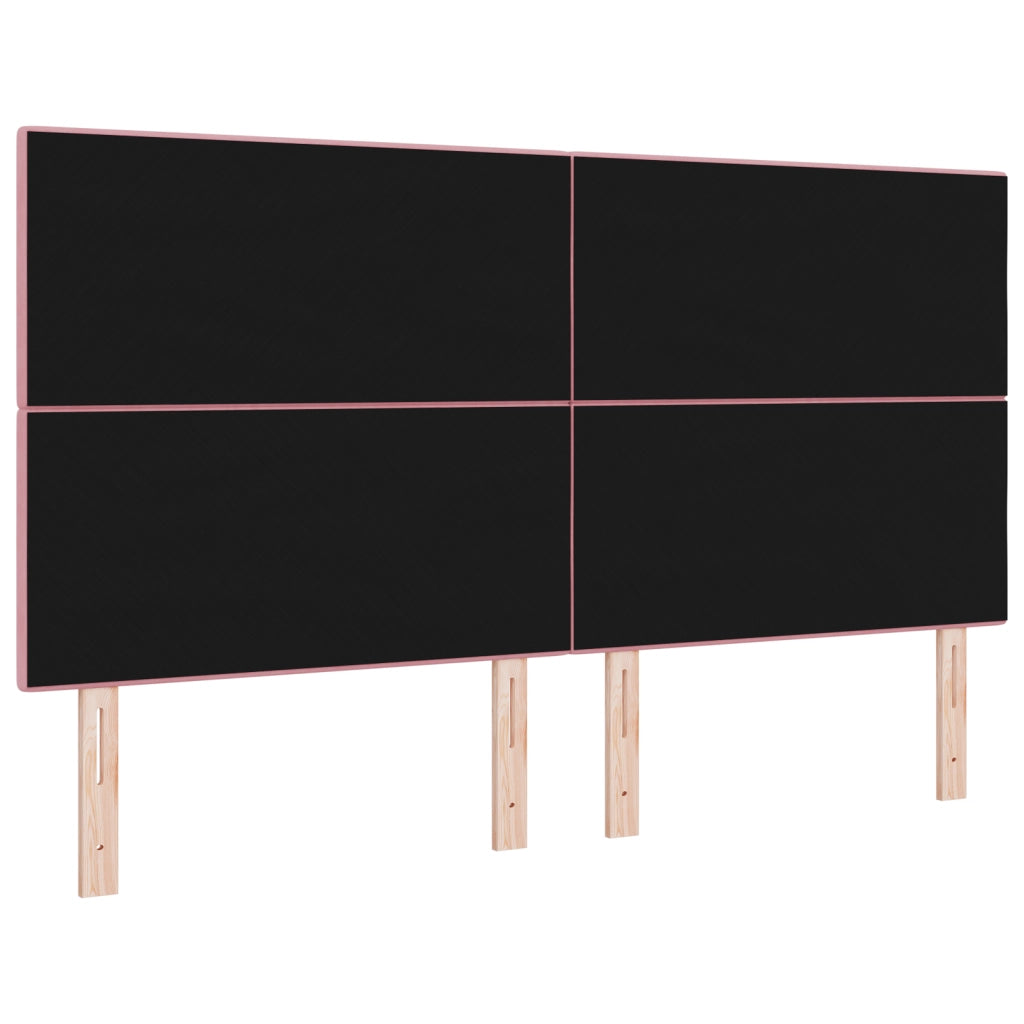 Testiera  Imbottita Rosa 180 cm in Velluto