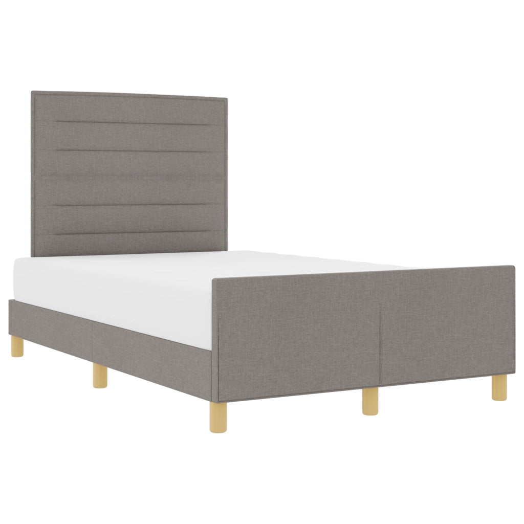 Letto in Tessuto Tortora  140x190 cm