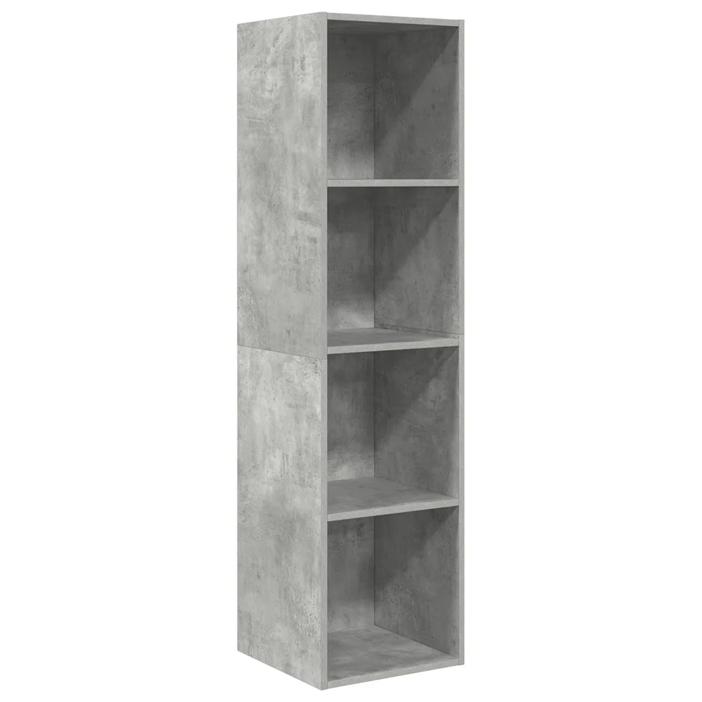 Mobile TV Parete Grigio Cemento 37x37x142,5cm Legno Multistrato 805493