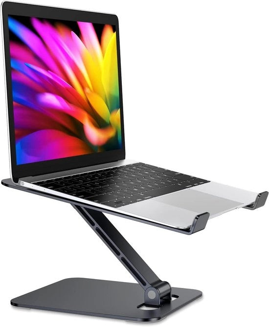 Supporto per laptop in altezza regolabile - Opacchiabile - Ergonomico - Adatto per laptop da 10 a 16 pollici - Nero