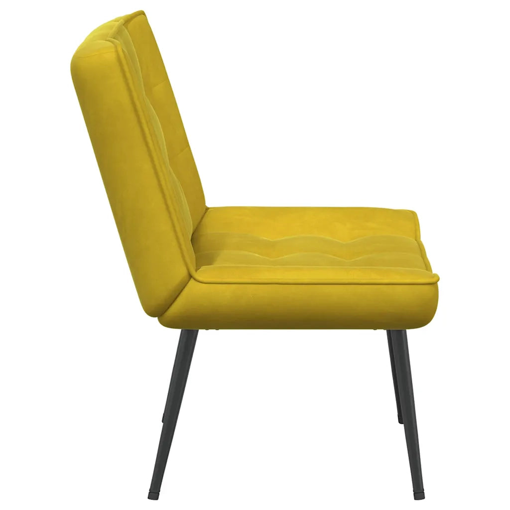 Poltrona Relax-Poltroncina 64x74x84 cm Gialla in Velluto