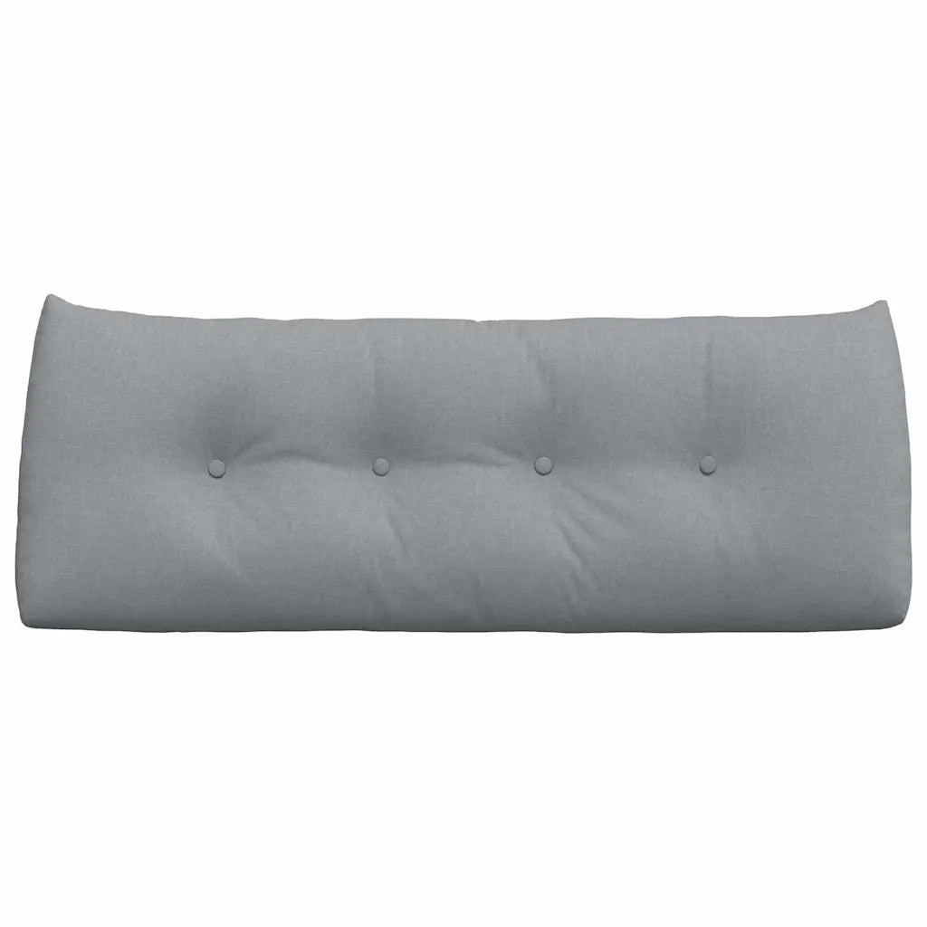 Cuscino per Schiena | Cuscino dorsale Grigio chiaro 120 x 24 x 50 cm Tessuto