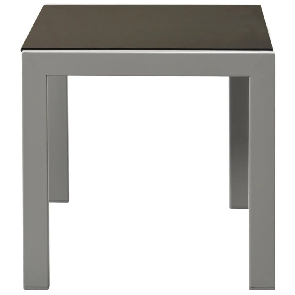 Lettini Prendisole 2 pz con Tavolo in Acciaio e Textilene Nero cod mxl 24972