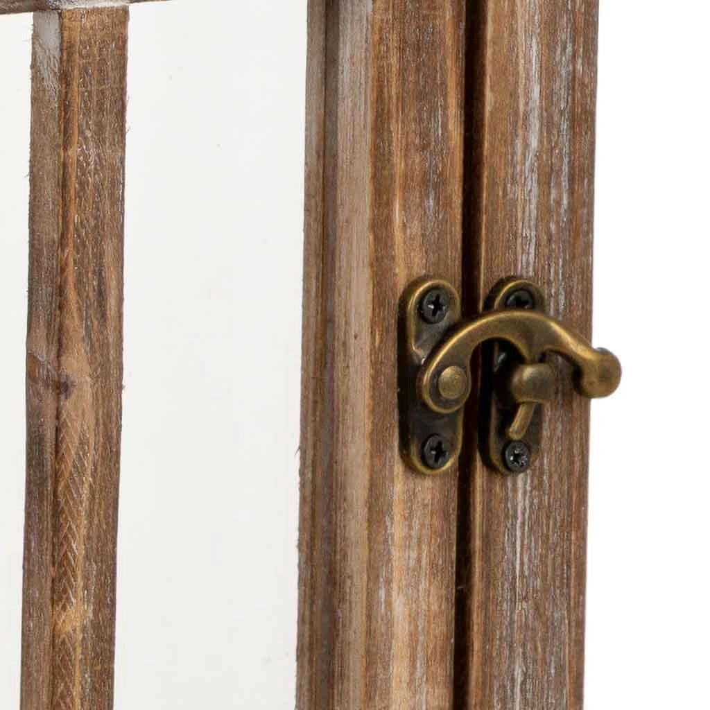 Lanterna in legno 26x21x58h cm