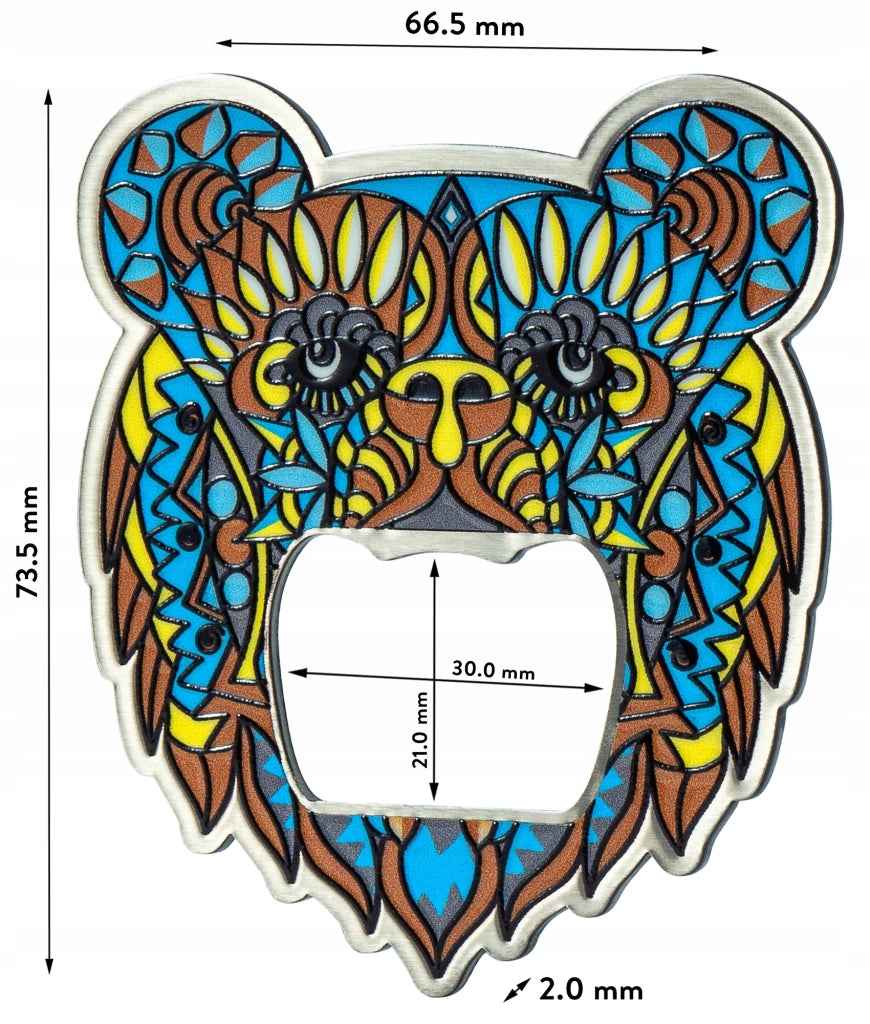 Apribottiglie KADAX in metallo, regalo colorato a forma di orsacchiotto, resistente