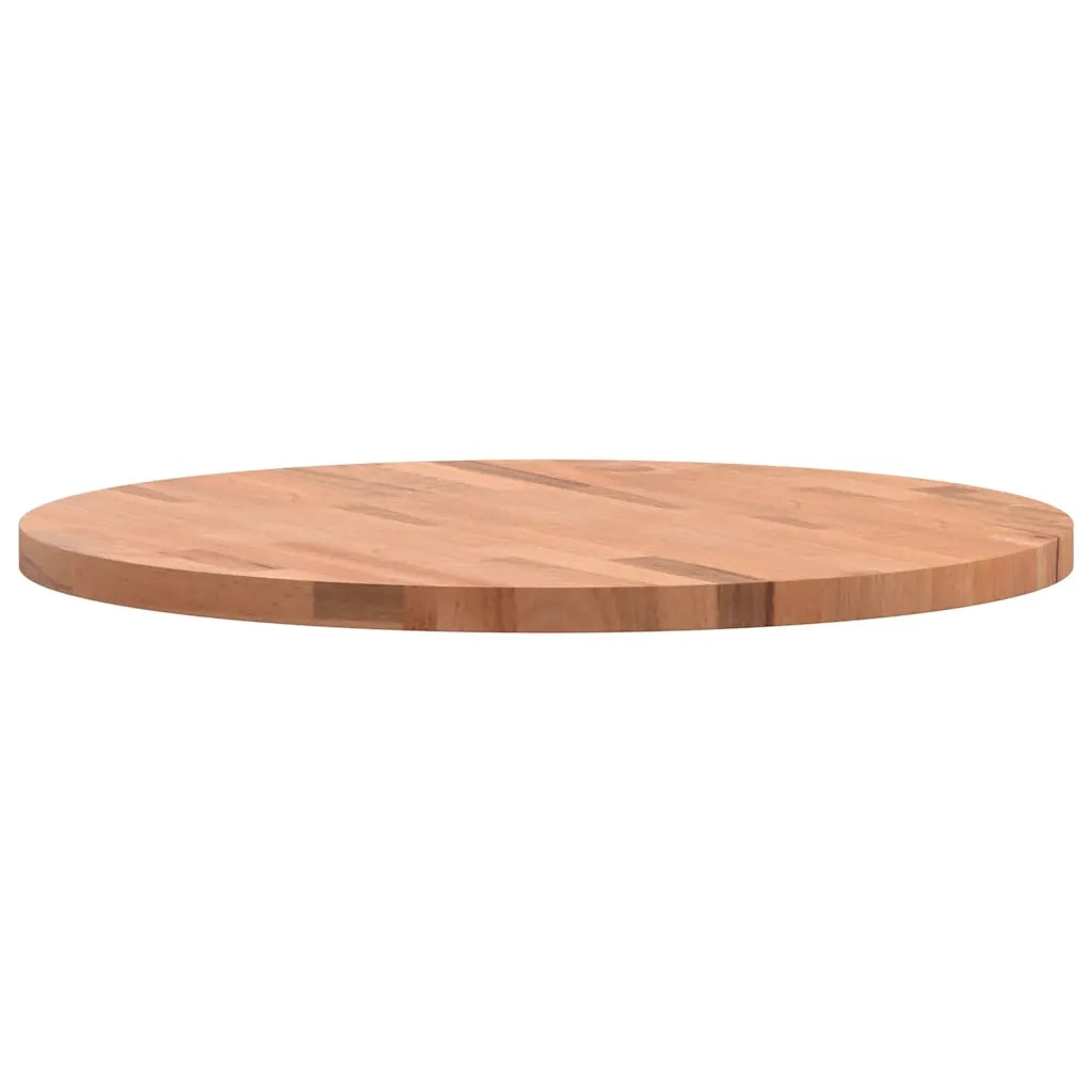 Piano per Tavolo | Superficie Tavolo | Piano Scrivania ?60x2,5 cm Rotondo in Legno Massello di Faggio