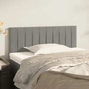 Testiera Grigio Chiaro 100x5x78/88 cm in Velluto 346236