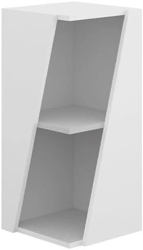 Mobiletto bagno Benno, Antracite, 31.6 x 70.5 cm con ripiani aperti, per la conservazione in bagno, combinabile con altri moduli