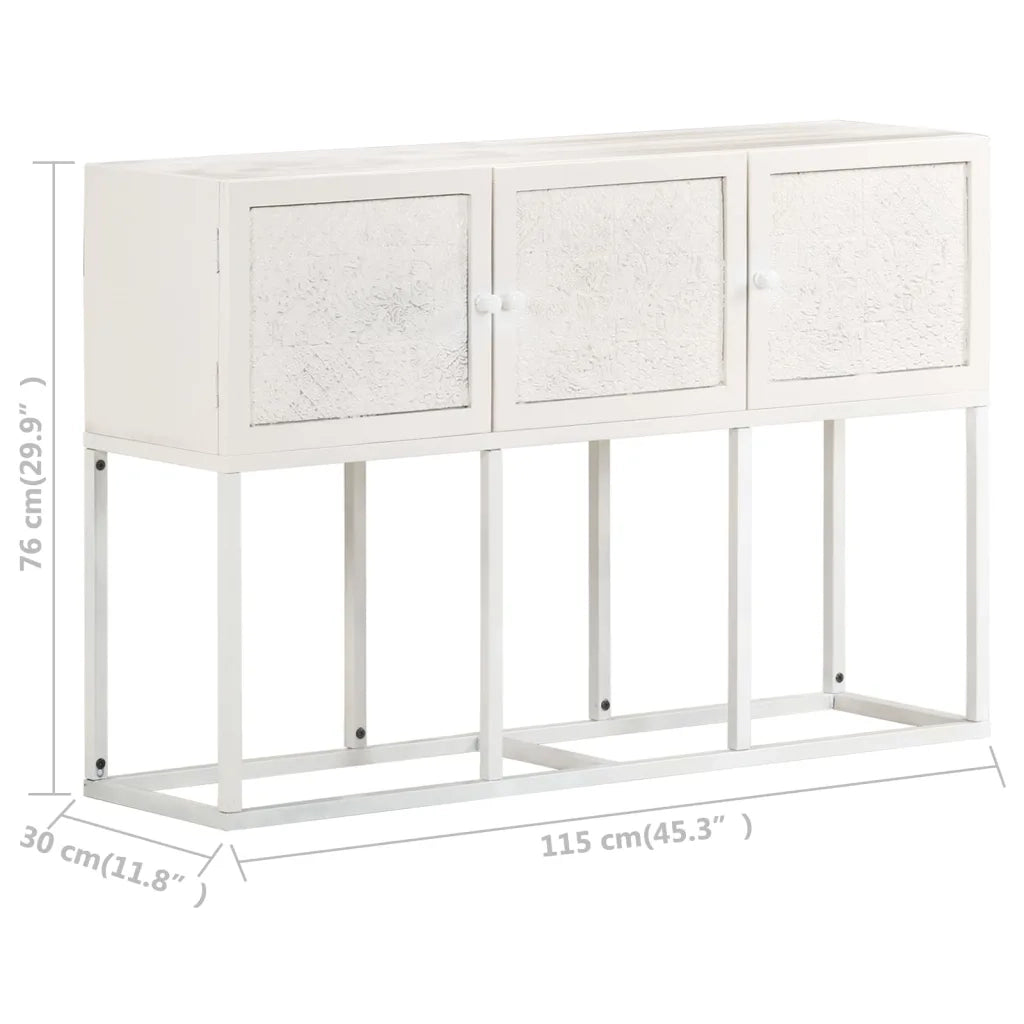 Credenza 115x30x76 cm in Legno Massello di Mango 323582
