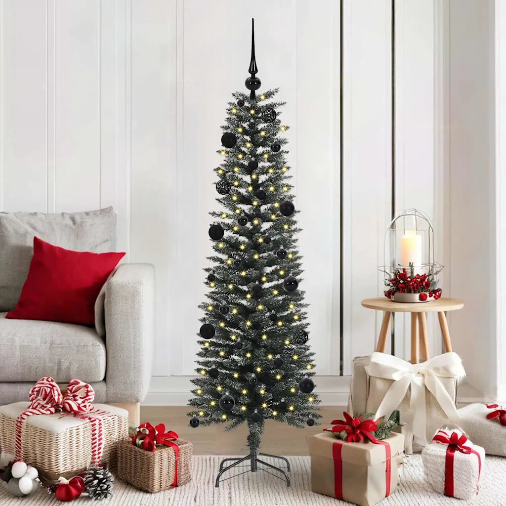 Albero di Natale artificiale con 150 LED Verde 150 cm 3395929