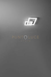 Cross Plafoniera in alluminio verniciato bianco 2 riquadri LED 20W 1500LM CCT 3000K 4000K 6000K