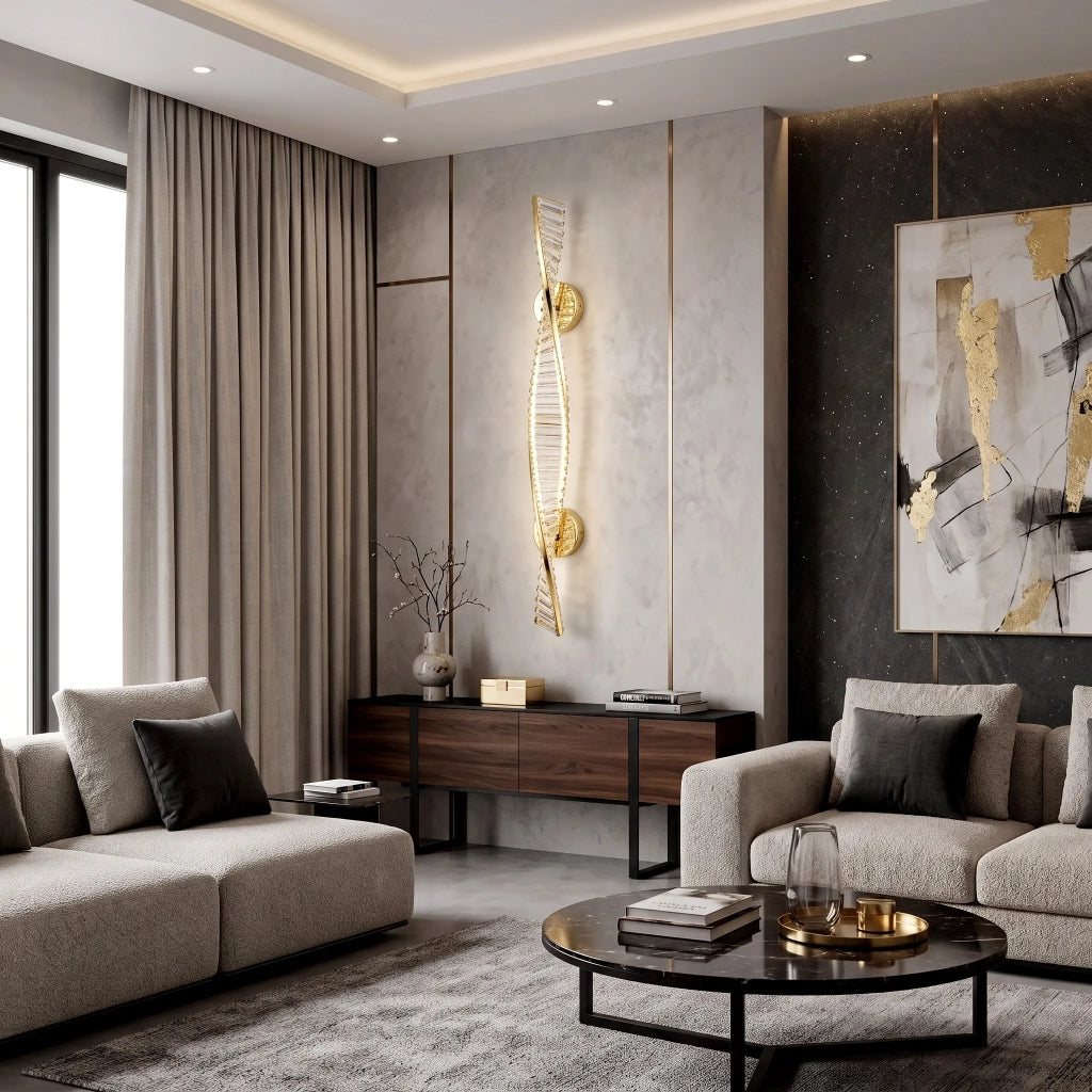 Applique Da Parete Led App1952-w 100cm Gold