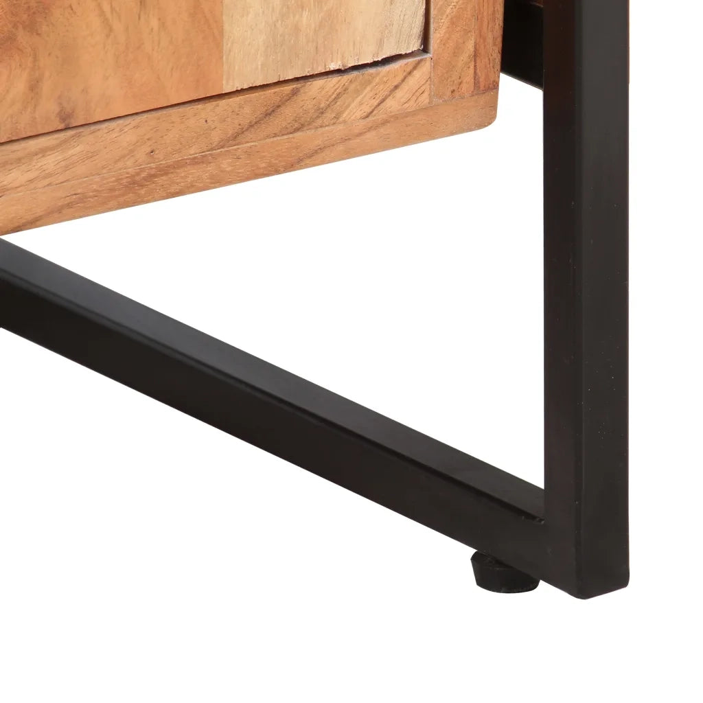 Libreria a 4 Livelli 80x30x180 cm in Legno Massello di Acacia cod mxl 24054