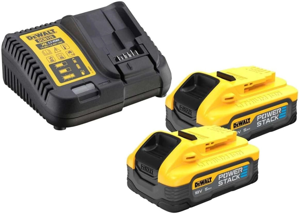 DCK2050H2T- DCD805 + DCF850, 2 x 5,0 Ah Powerstack, caricatore e TSTAK