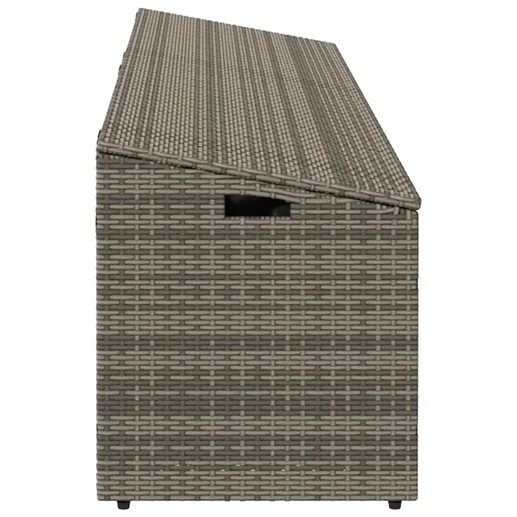 Baule da Giardino Grigio 220x50x58 cm in Polyrattan 4104076