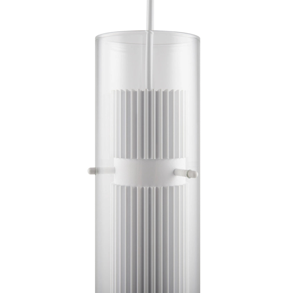 Maytoni Lampadario Sospensione Moderna Dynamics 1 luce GU10 bianco alluminio vetro