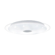 Plafoniera Moderna Lanciano 1 Acciaio Bianco Luce Led Integrato 18,8W