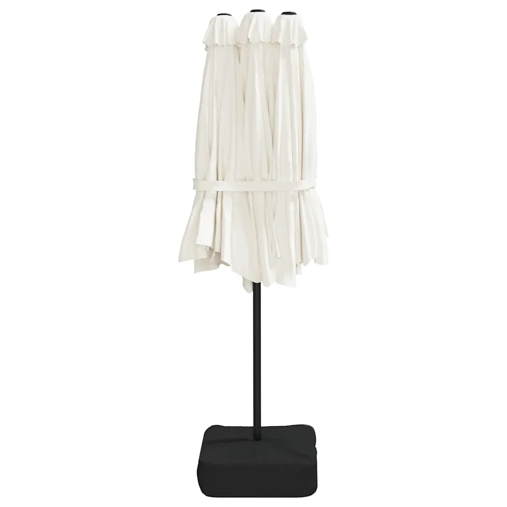 Ombrello | Parasolne a Doppia Testa Bianco Sabbia 449x265 cm