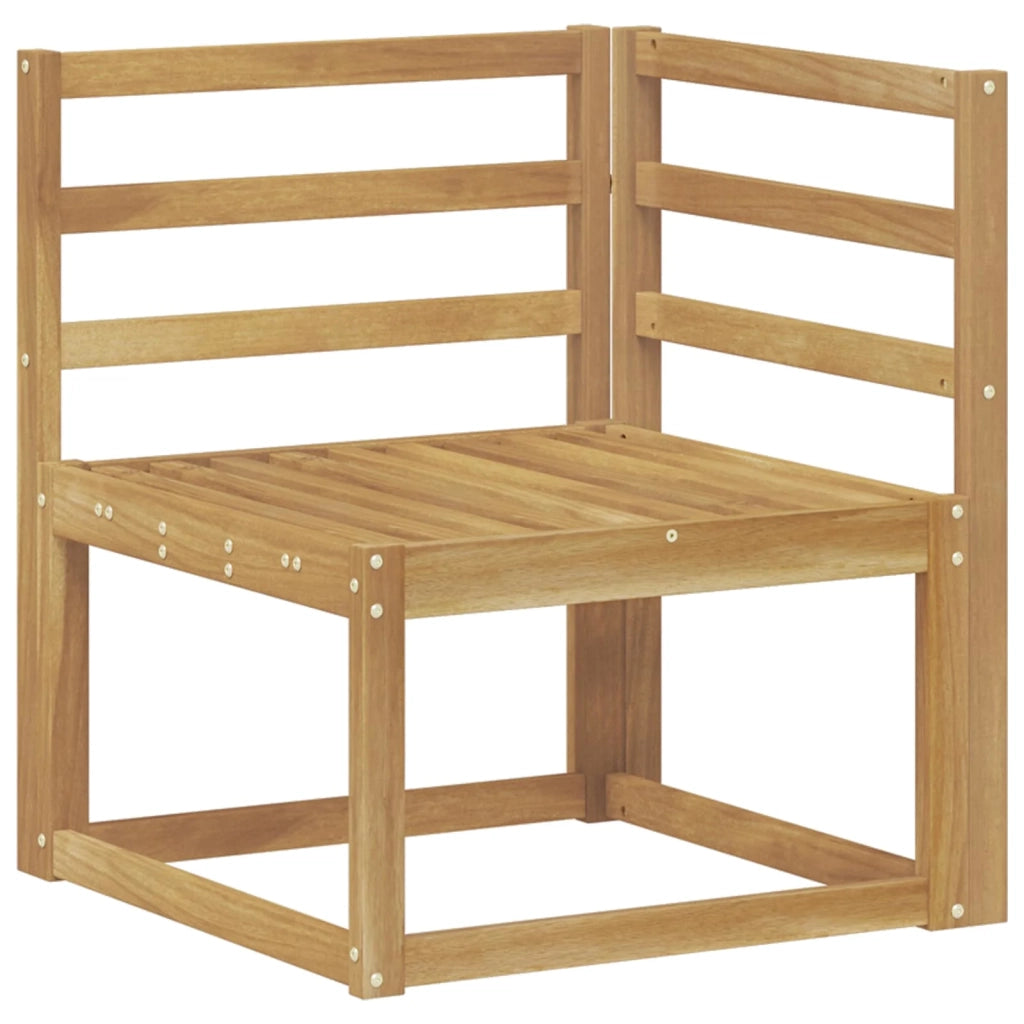 Set di divani da esterno 6 pz Bianco Legno di Acacia Massello 3387653