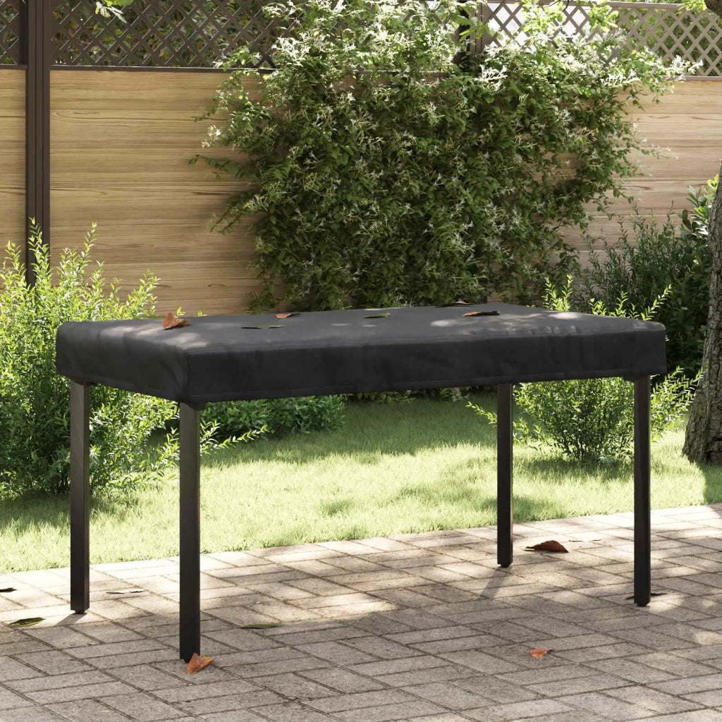 Copertura Tavolo Tinta unita Nero 122 x 72 x 15 cm Tessuto 4106097