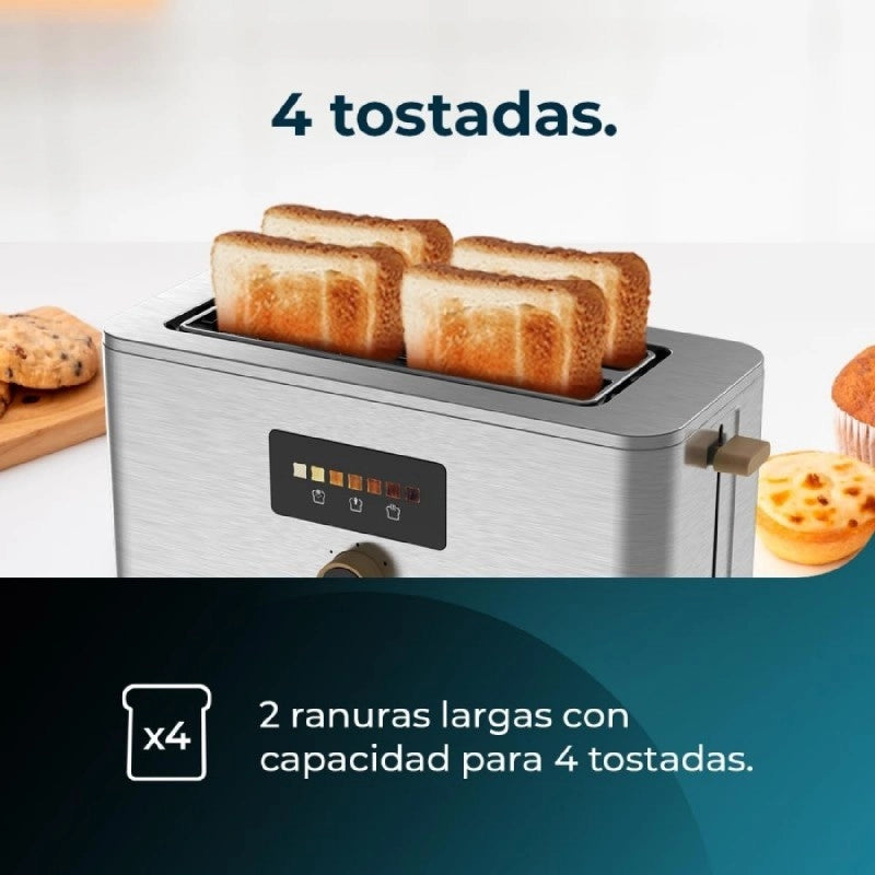 CECOTEC 04844 - Tostapane Touch&Toast Extra Double
