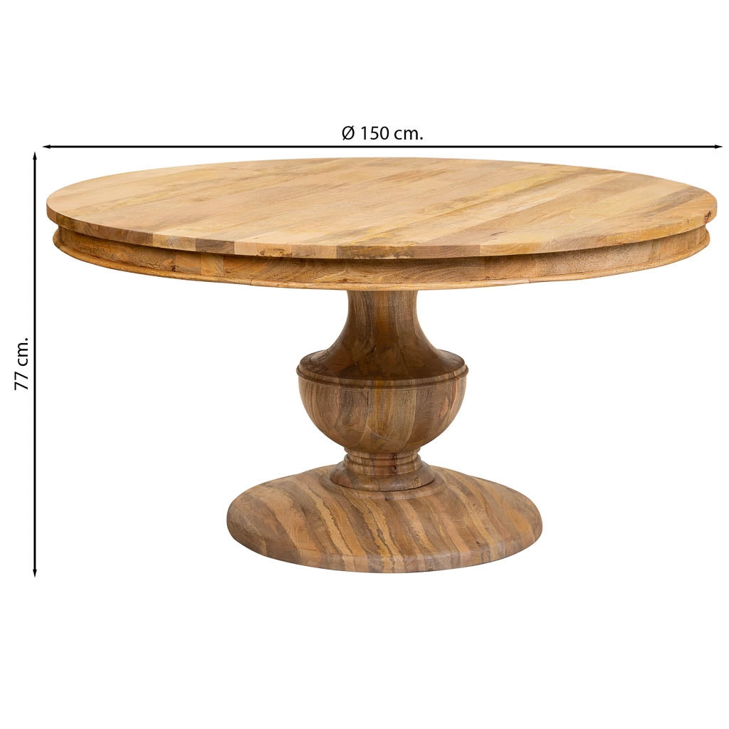 Tavolo da pranzo in legno marrone 150x77