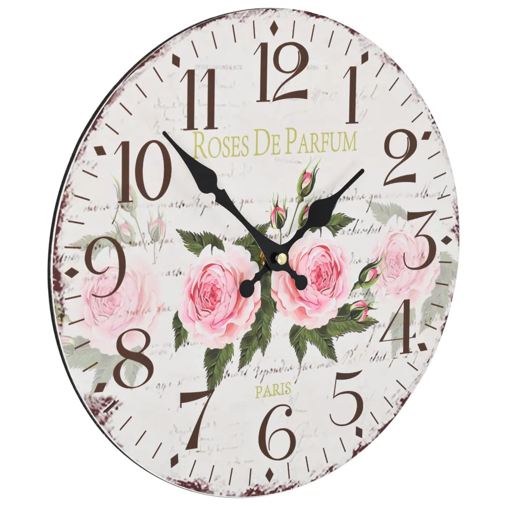 Orologio da Parete Vintage Fiore 30 cm 50625