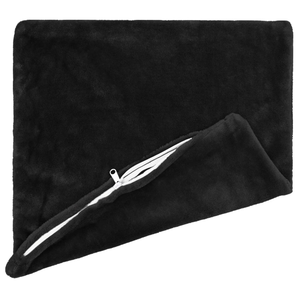 Federa 2 pcs HEERLEN Nero 50 x 50 cm Flanella 911152
