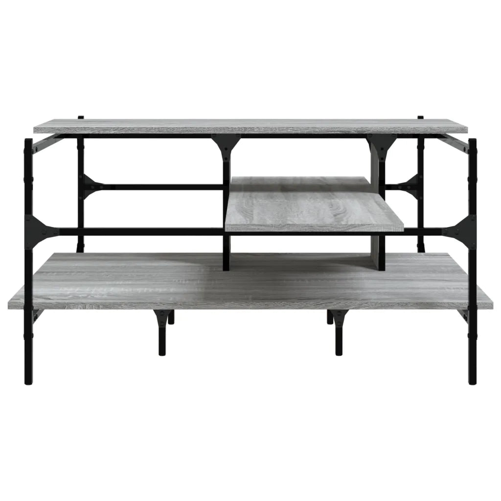Tavolino Salotto Grigio Sonoma 100x100x48,5cm LegnoÂ Multistrato
