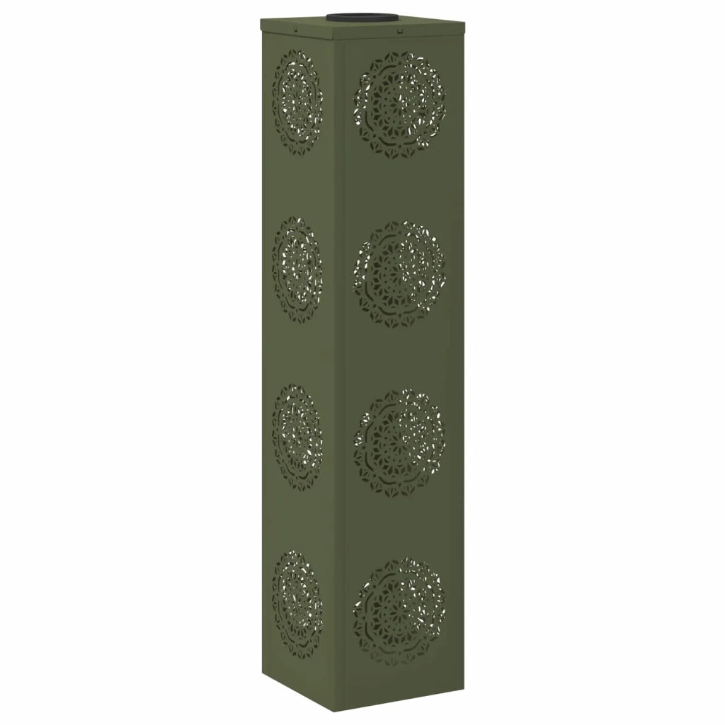 Faro LED solare per sentieri 2 pz Verde oliva CFW5571396